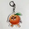 Gato Plátano Feliz Llavero Lindo Perro Shiba Escultura de Arena Acrílica Colgante Divertido Mochila Regalo TikTok