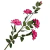 Flores de Rosa Artificiales para Exportación, Flores Falsas para Decoración del Hogar, Flores Artificiales para Arreglo de Escenas, Artículos Decorativos Estilo Ins, Flores Artificiales de Alta Calidad para Bodas