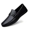 Transmissão ao vivo mais vendidos sapatos de dirigir masculinos couro genuíno transfronteiriços sapatos casuais de negócios de alta qualidade masculinos vazados respiráveis slip-on sapatos de dirigir