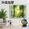 Adesivos de Parede Estéreo 3D Adesivos de Pintura de Paisagem Autoadesivos Sala de Estar Quarto Parede de Fundo Decoração Janela Falsa Mural de Paisagem