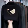 Ropa interior térmica para niñas con forro polar, cuello alto medio, top cálido para niños mayores, ropa interior de otoño e invierno, camiseta de manga larga para estudiantes, ropa para niños