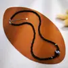Collar de ágata negra natural de plata S925 con diseño de dragón oriental, cadena de clavícula de ágata china, hecho a mano, personalizado para hombres y mujeres.