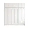 Armario de Acero de Gran Capacidad para Dormitorio del Hogar Nuevo Estilo 2026 Armario para Ropa Estilo Crema Almacenamiento Habitación Infantil Habitación de Alquiler Armario