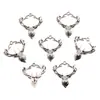 5 1 explosiones exquisitas DIY aleación de zinc plata antigua cabeza de ciervo serpiente camaleón colgante accesorios para equipaje