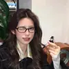 Gafas Retro Ovaladas Negras Estilo Coreano para Mujer, Lentes Lisos Ultraligeros Anti-Luz Azul, Herramienta Mágica Sin Maquillaje, Gafas de Prescripción