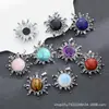 Colgante de Cristal de Piedra Natural Araña Amatista Colgante de Cristal Rosa Irregular Colgante de Accesorios para Collar Pulsera