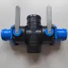 Tubería principal de riego por goteo válvula de cuatro vías integrada de gran caudal accesorios para cinta de riego por goteo válvula de tres vías para riego agrícola apertura de riego por goteo