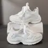 Zapatos Deportivos Infantiles, Zapatos de Malla Transpirables para Niñas, Nuevos Zapatos Blancos de Verano para Estudiantes, Zapatos Ligeros de Suela Suave para Niñas tipo 'Dad Shoes'