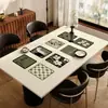 Mantel de Mesa Estilo Pintura al Óleo Retro Impermeable, a Prueba de Aceite, Anti-quemaduras Protector de Mesa 2026 Nuevo Estilo Lujo Accesible Mantel de Gama Alta