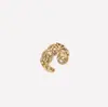 Anillo vintage italiano hueco para mujer en stock, venta directa de fábrica, anillo de alta gama con patrón de remolino Su Mei, anillo abierto para el día a día