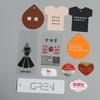 Etiqueta de roupa de alta qualidade personalizada Papel Kraft Etiqueta de camisa feminina de manga curta Impressão de certificado personalizado Produção de cartão de crédito