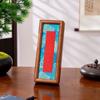 Moldura de Foto em Madeira Maciça com Encaixe e Espiga, Display para Caligrafia em Cartão Rígido, Mini Canção Longa Brocada, Moldura em Branco para Caligrafia e Pintura, Estilo Chinês Cultural Criativo, Moldura de Foto para Caligrafia e Pintura Manuscrita DIY