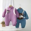 Body de Niño para Principios de Primavera con Cuello Alto y Mangas Patchwork Ropa de Abrigo para Bebés y Niños Pequeños de Primavera y Otoño