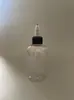 Botella Transparente de PET de 120ml con Tapa de Punta, Botella Dosificadora, Botella para Líquido de Tatuaje, Botella Dosificadora