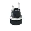 DC-022B Enchufe de Alimentación Hembra de Dos Pines para Todas las Temperaturas con Tuerca para Montaje en Panel Agujero 5.5*2.1 2.5