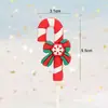 Cola flexível Decoração de bolo de Natal Cartão de inserção Papai Noel Boneco de neve Veado Árvore de Natal Decoração de bolo Plug-in de decoração