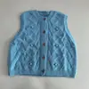 Colete de tricô trançado redondo retrô, suéter feminino para outono e inverno, novo estilo cardigã, colete para o dia a dia, versátil para usar em camadas