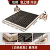 Cama de ferro, moderna e simples, espessa e reforçada, cama de casal para uso doméstico no quarto principal, sem cabeceira, cama flutuante tatami, cama com estrutura de ferro