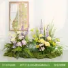 Flores y Plantas Artificiales Hy-Dt4 para Decoración, Arreglos de Paisajismo para Interiores y Exteriores, Arreglos de Flores de Piso, Macetas