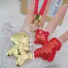 Funda de Teléfono de Oro Puro 999 Atrae Dinero Accesorios Año del Caballo Dibujos Animados Caballo de Dinero Llavero Regalo