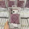 Funda magnética para PC con tacto de piel mate, apta para Apple 17/16/18Promax, funda de teléfono de color puro mate iPhone15