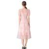2025 Vestido Francés de Socialité con Empalme de Malla Vestido de Verano para Mujer Elegante Cintura Adelgazante Look Princesa Falda de Pastel Esponjosa