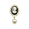 Pingente de pérola embutido de 13*18mm, pulseira com fivela de diamante, acessórios para cabelo, corrente, pingente, acessórios de joias DIY