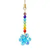 Margarita, girasol, lirio del valle, dije para bolso, campanilla de viento, colgante de cristal para coche, decoración de pájaro y hoja, atrapasoles, transfronterizo