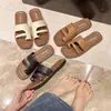 Venda Direta da Fábrica Novas Chinelas Planas Retrô Francesas para Mulheres Verão Uso Externo Estilo Coreano Moda Romana Sandálias de Praia para Mulheres