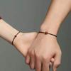 Cuentas de Transferencia Benmingnian Amantes Mismo Estilo Cinabrio Púrpura Cuerda Roja Tejida Pulsera de Mujer Cuerda de Mano Simple para Hombre Cadena para Tobillo