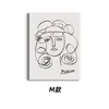 Estilo Nórdico Minimalista Morandi Picasso Paloma de la Paz Mariposa Dibujo Lineal Póster de Exposición Estilo Wabi-Sabi Pintura de Alta Gama Enmarcada