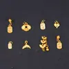 Boting Cor Dourada Tradicional Conserva Cor Fechadura da Sorte Pingente Corrente de Pulseira DIY Acessórios de Joia Contas Espaçadoras Componentes
