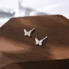 Pendientes colgantes de plata S999 con cierre de mariposa para mujer, ganchos para orejas versátiles y sencillos, plata pura, no es necesario quitar el cierre de rosca al dormir