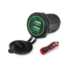 Carregador de Carro Universal Duplo USB Modificado 12V para 5V à Prova d'Água Extração de Energia para Celular Dupla Interface Carregamento Rápido de Carro