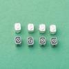Prata de Lei S925 Retrô Dupla Face 3mm Geométrico Pequeno Quadrado Espaçador Contas Quadradas Prateadas Prata Quebrada Acessórios para Pulseira DIY