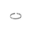 Anillo liso, anillo brillante, estilo ins simple para mujer, diseño de nicho de alto sentido, moda, estilo frío, anillo abierto, moda al por mayor