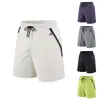 Shorts de Verão Masculino Seda de Gelo Fino Secagem Rápida Calças Casuais para Homens e Mulheres Moda Esportiva Solto Respirável Cinco Pontos Areia