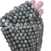 Jiejing Piedra Blanca Natural con Purpurina Cuentas Sueltas Cuentas Redondas Pulsera de Alta Calidad Accesorios para Joyería Hecha a Mano con Cuentas Piedras Semipreciosas