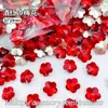 Joia de Diamante para Nail Art Flor de Ameixa 10mm Super Brilhante Decoração de Nail Art com Diamante Grande Estilo Quente do Livro Vermelho Ponta Brilhante Diamante de Formato Especial Atacado