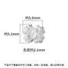 Prata Esterlina S925 Personalizado Retrô Dupla Face Flor Contas Espaçadoras Feito à Mão DIY Pulseira de Corda Trançada com Contas Acessórios para Colar