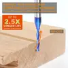 Cuchilla de Corte Espiral Ascendente Ranura de Incrustación de Madera Fresadora de Grabado Fresadora para Mortajas Carburo Azul Nano Fresadora para Carpintería
