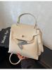Bolso de Mano Pequeño de Alta Gama Transfronterizo para Mujer 2026 Nuevo de Moda Tendencia Retro Bolso Kelly Otoño e Invierno Bolso Cruzado Versátil