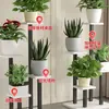 Suporte de Flores de Chão para Sala de Estar Varanda, Rack de Vasos de Flores de Ferro, Suporte Moderno Minimalista para Plantas Verdes, Suporte de Vasos de Flores Multicamadas para Interior