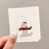 Broche de Papá Noel Europeo y Americano Atmósfera Lindo Pin Personalidad Festiva para Mujer Insignia Creativa Hebilla de Pin de Dibujos Animados Decoración