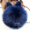 Pingente de Bolsa Fofo Bola de Pelo Chaveiro Coelho Pelo de Coelho Pingente de Carro Bola de Pelo de Raposa Chaveiro de Pelo Feminino