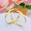 Joyería Chapada en Oro Vietnamita Pulsera de Amor Pulsera de Corazón Grabado Forevercnc Pulsera de Aro Imitación Oro Moda Ol