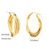 Pendientes Clásicos Europeos y Americanos en Forma de C Transfronterizos, Pendientes Metálicos Creativos de Estilo Fresco de Moda Personalizados, Pendientes de Acero Inoxidable para Mujer