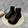 Botines casuales de estilo étnico con suela gruesa y forro de polar para mujer, tendencia de moda 2026, nueva colección de invierno, cómodos y cálidos, adecuados para madres