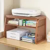 Estante de Almacenamiento Multifuncional para Impresora de Casa Organizador de Documentos Archivos Papelería Estante de Colocación para Copiadora Pequeña