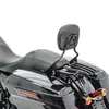 Respaldo alto de 15 pulgadas para Harley Glide, alta calidad, cómodo y duradero, y se puede equipar con estantes de liberación rápida